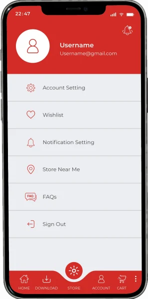 Interactive user account backend design of lighting industry mobile application
