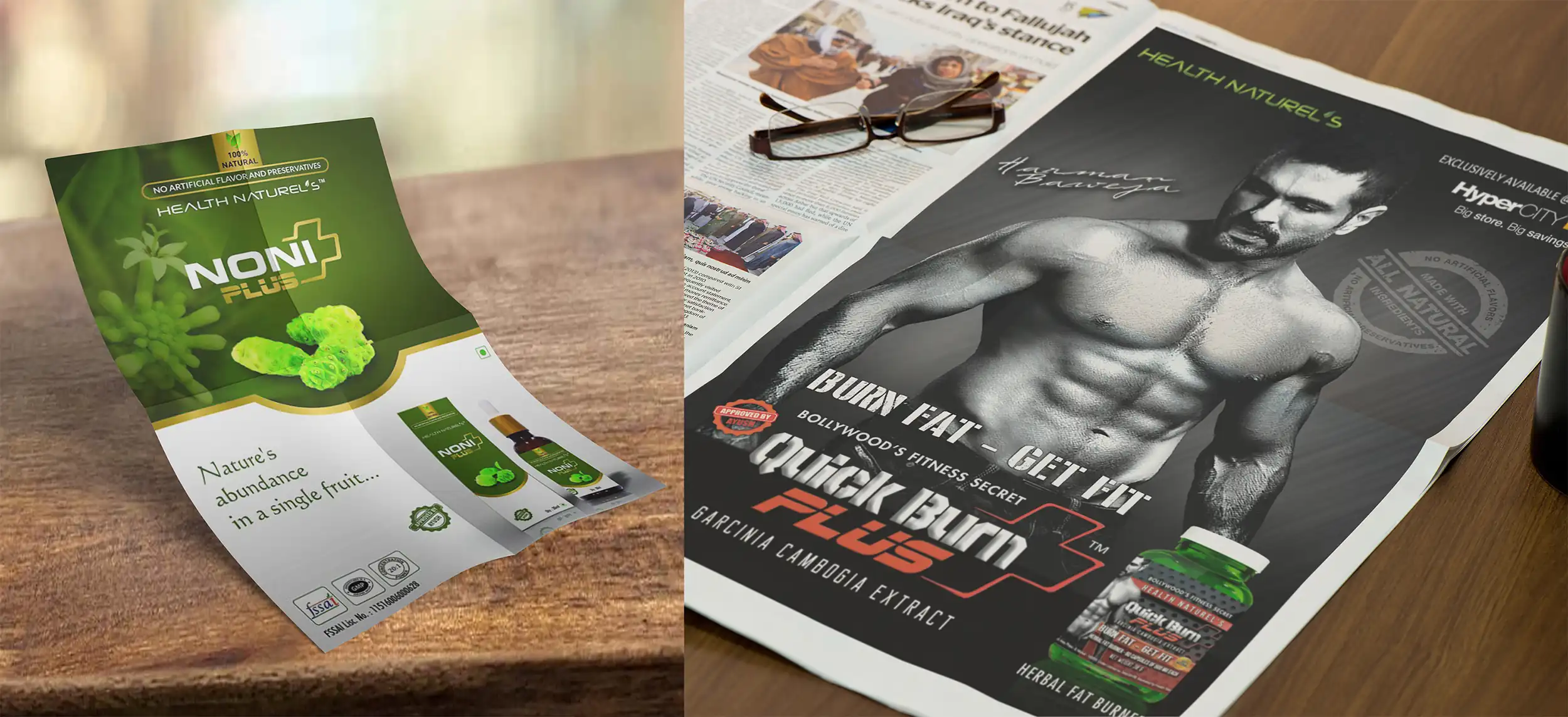 Health & Fitness design Print and news coverage by Lifescale Consultancy