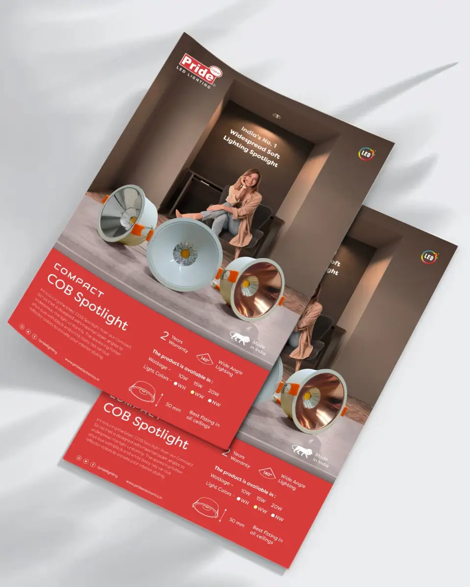 Flyer Deign & Print for LED Lighting Brand