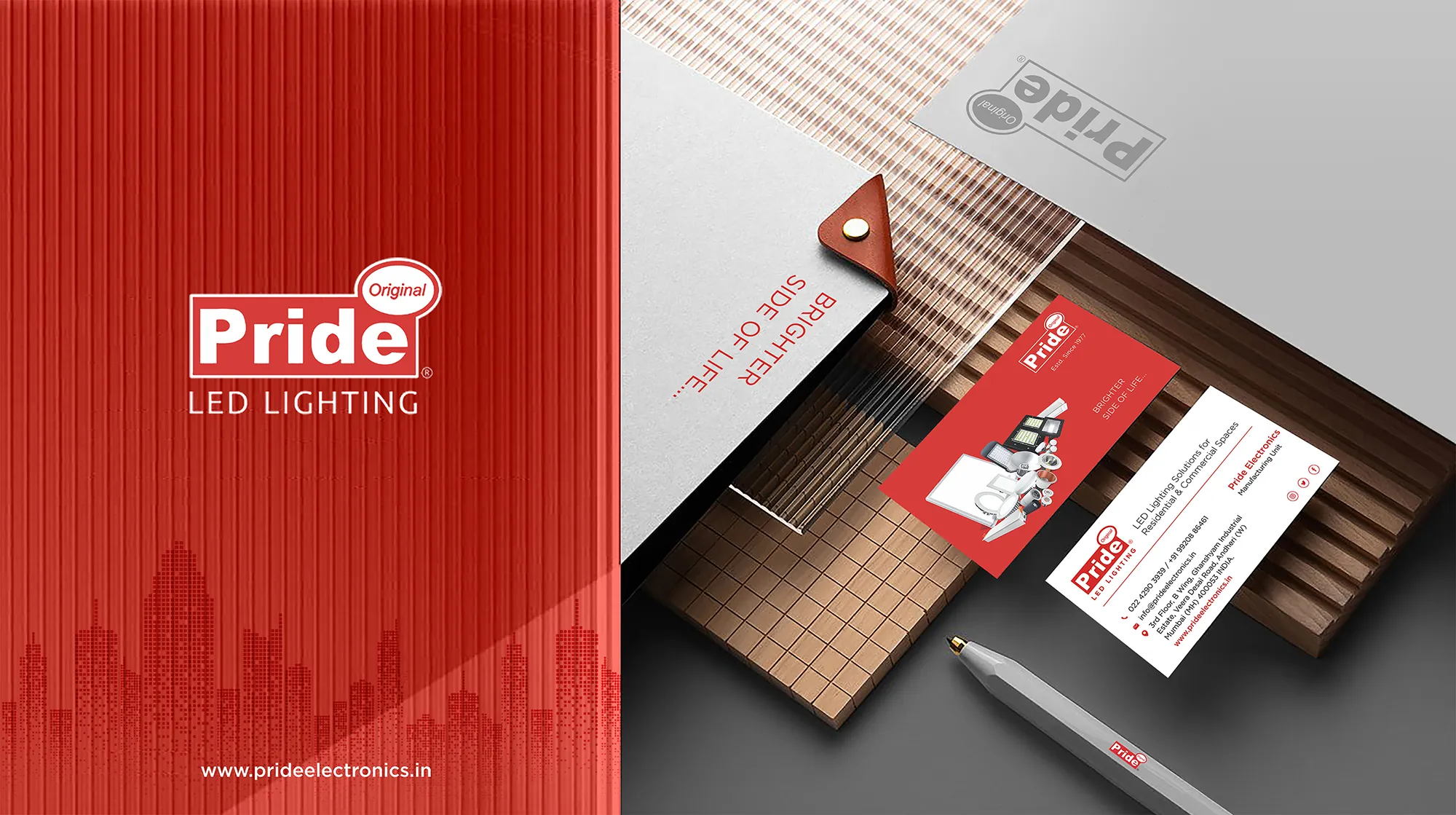 Stationery design and branding solution for Lighting Brands