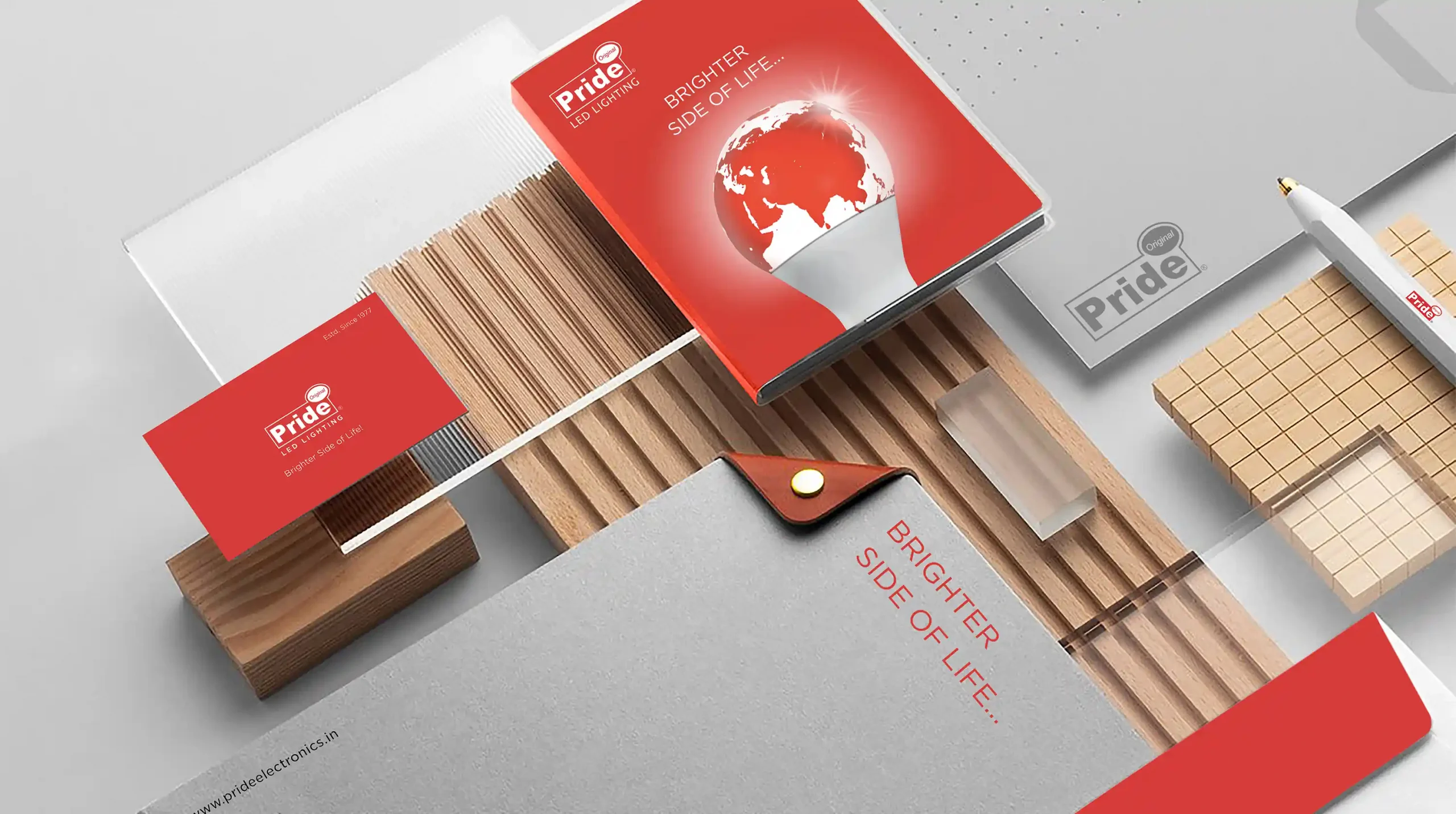 Stationery design and branding solution for Lighting Industry