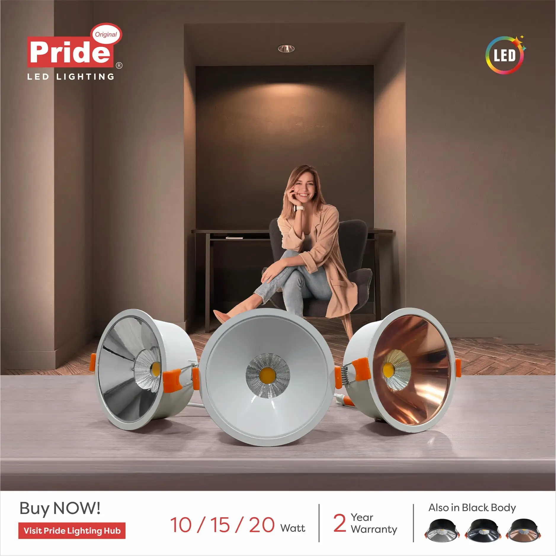 Creative Social Media Marketing Content for Lighting Brand