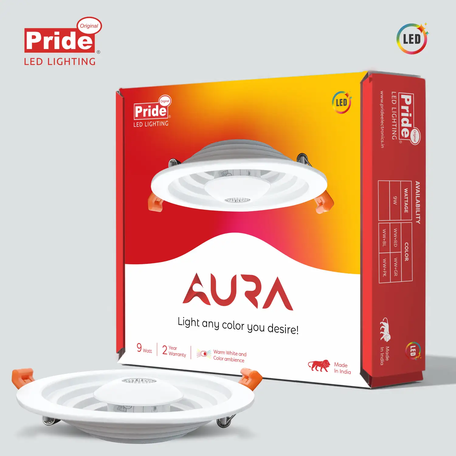 Creative Packaging Design & Showcase for LED Lighting products