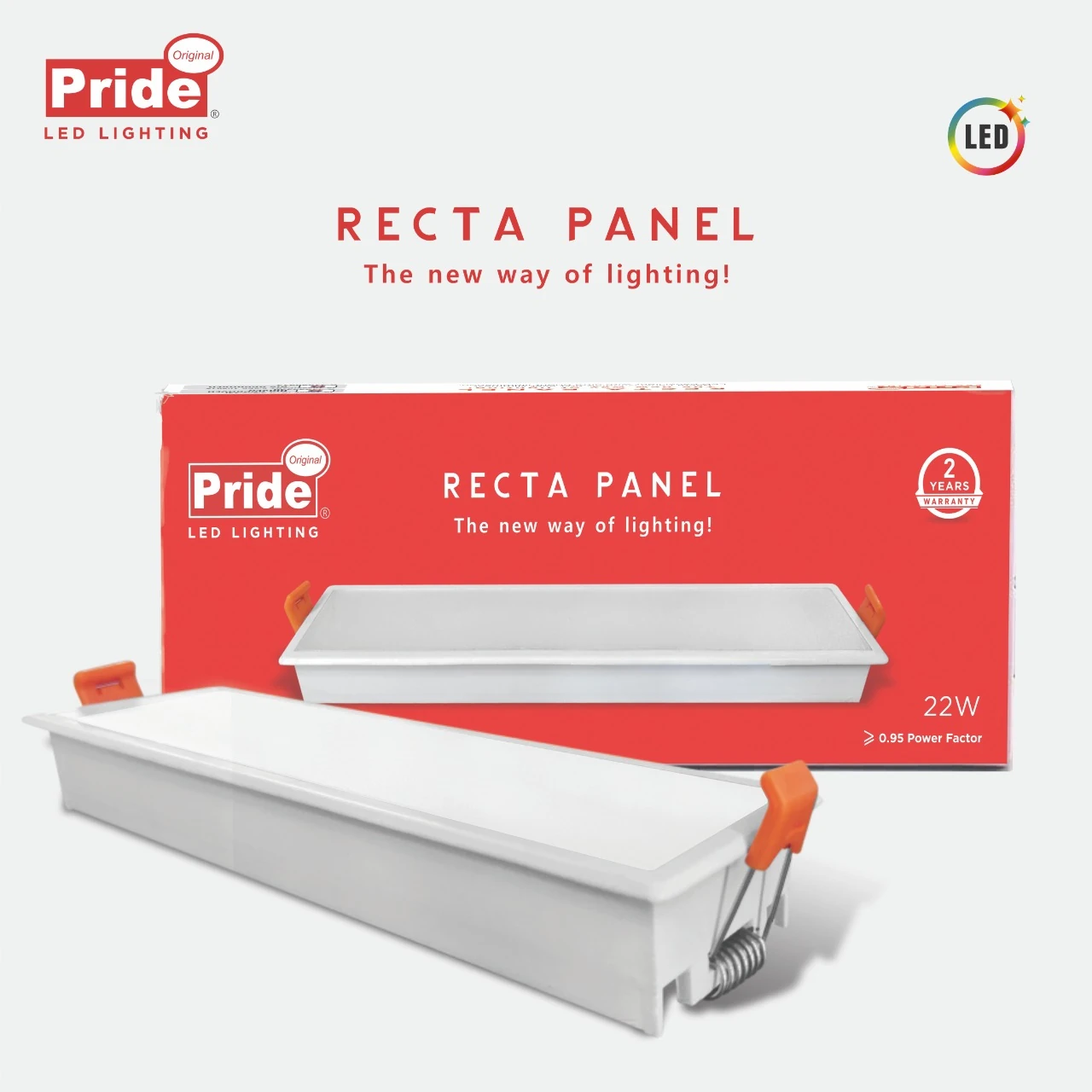 LED Panel Light Photoshoot, Packaging & Branding Showcase